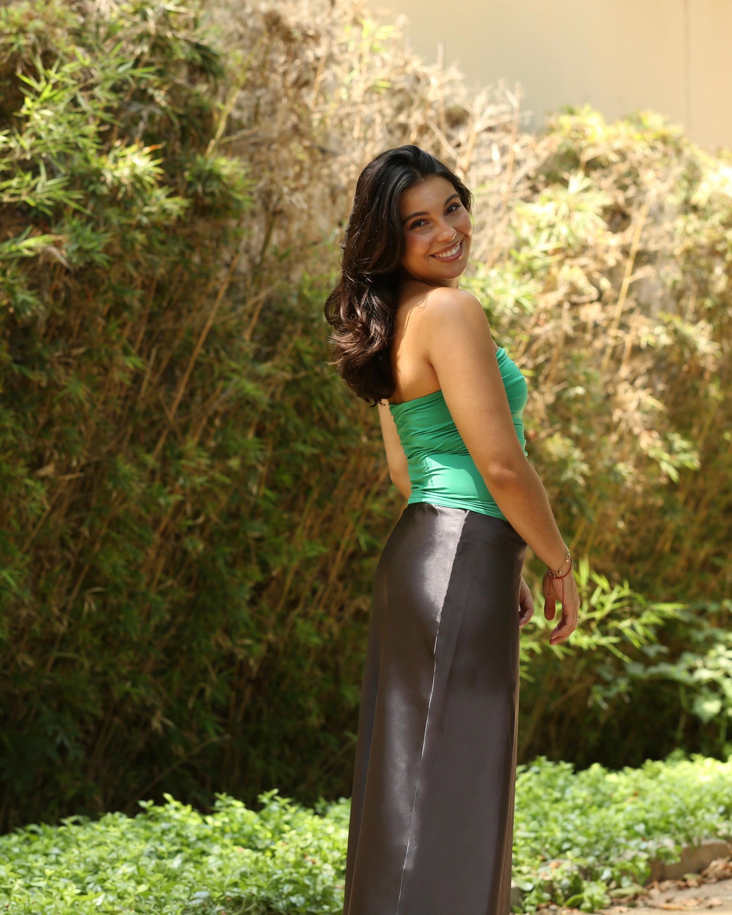 Grey Skirt - Satinada